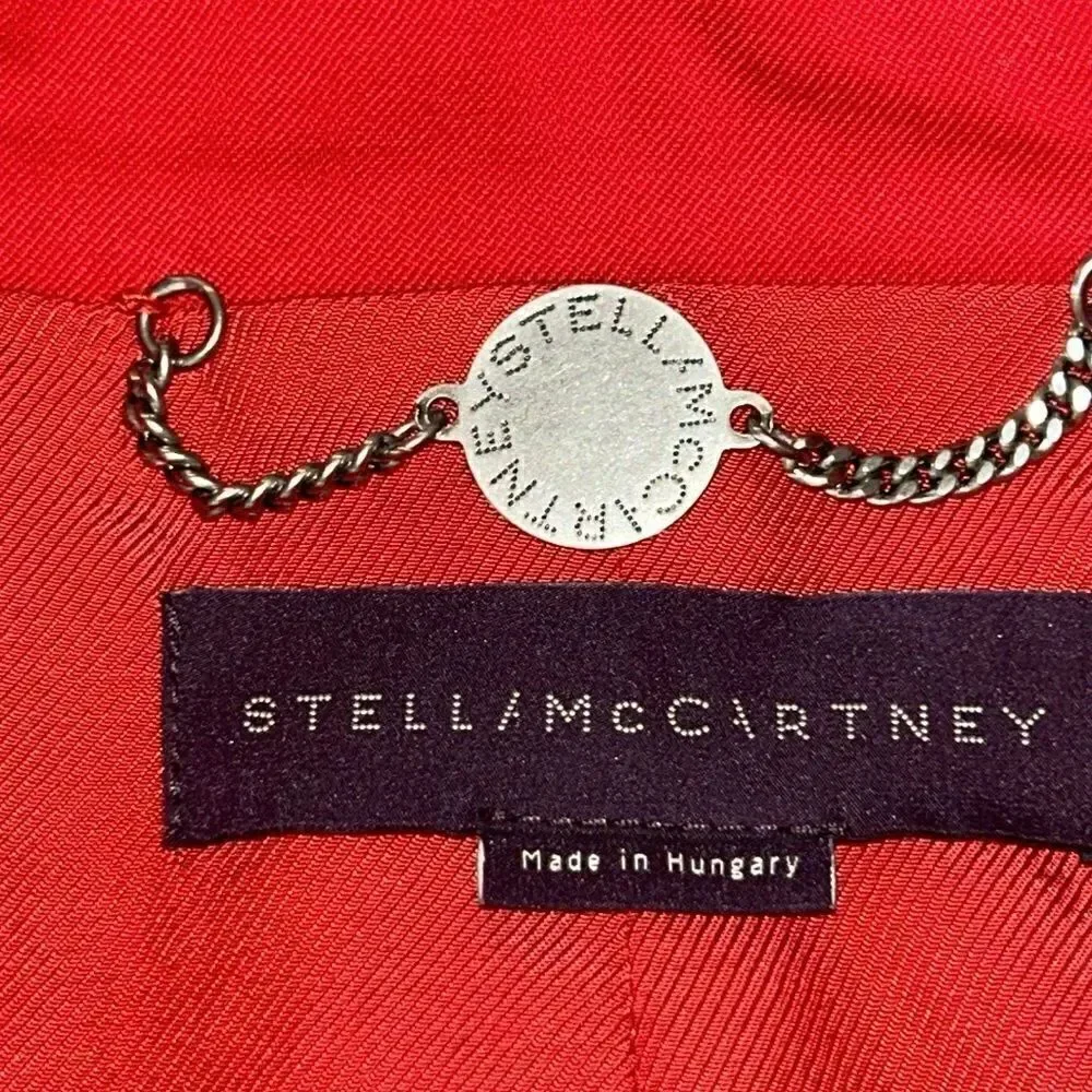 Ferrari 🏎️ Red Wool Blazer by Stella McCartney. Chic! 4 Convenient pockets!